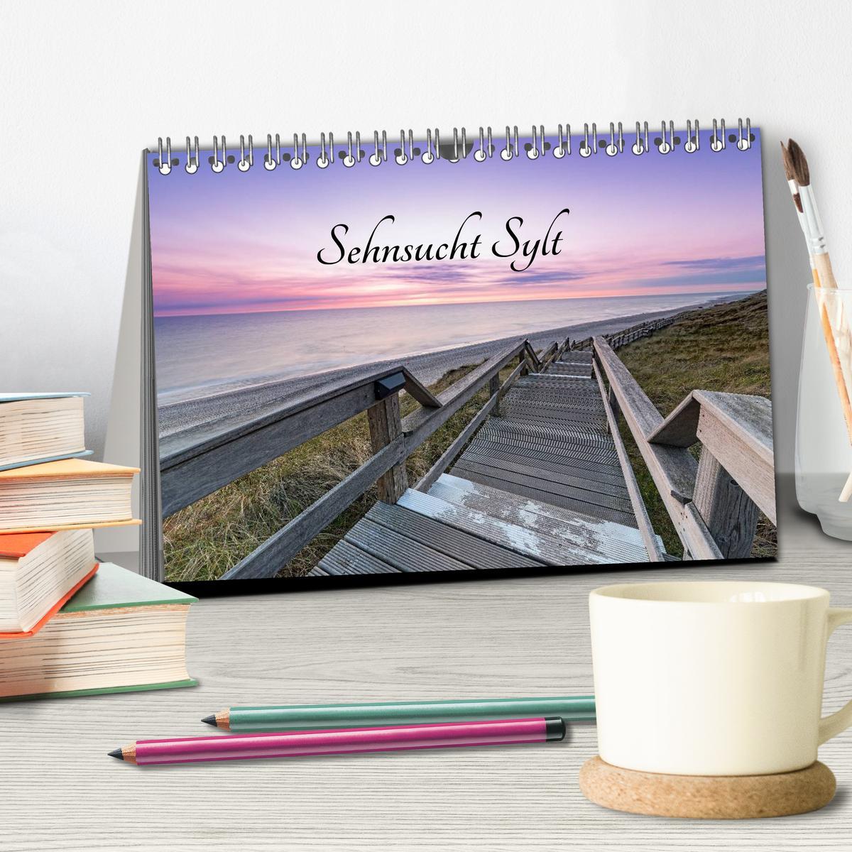 Bild: 9783435590100 | Sehnsucht Sylt (Tischkalender 2025 DIN A5 quer), CALVENDO...