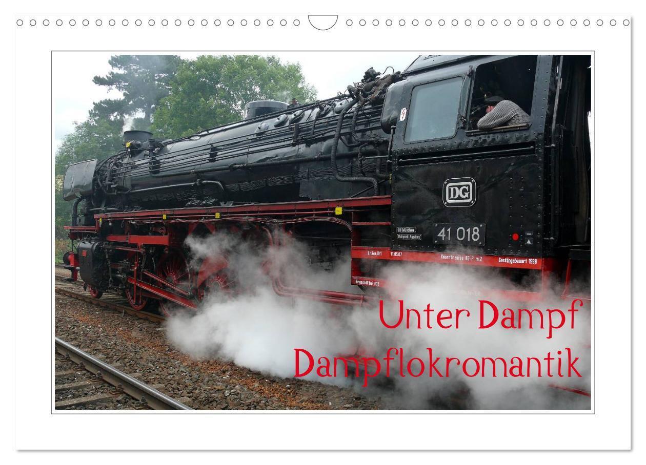 Cover: 9783435552382 | Unter Dampf - Dampflokromantik (Wandkalender 2025 DIN A3 quer),...