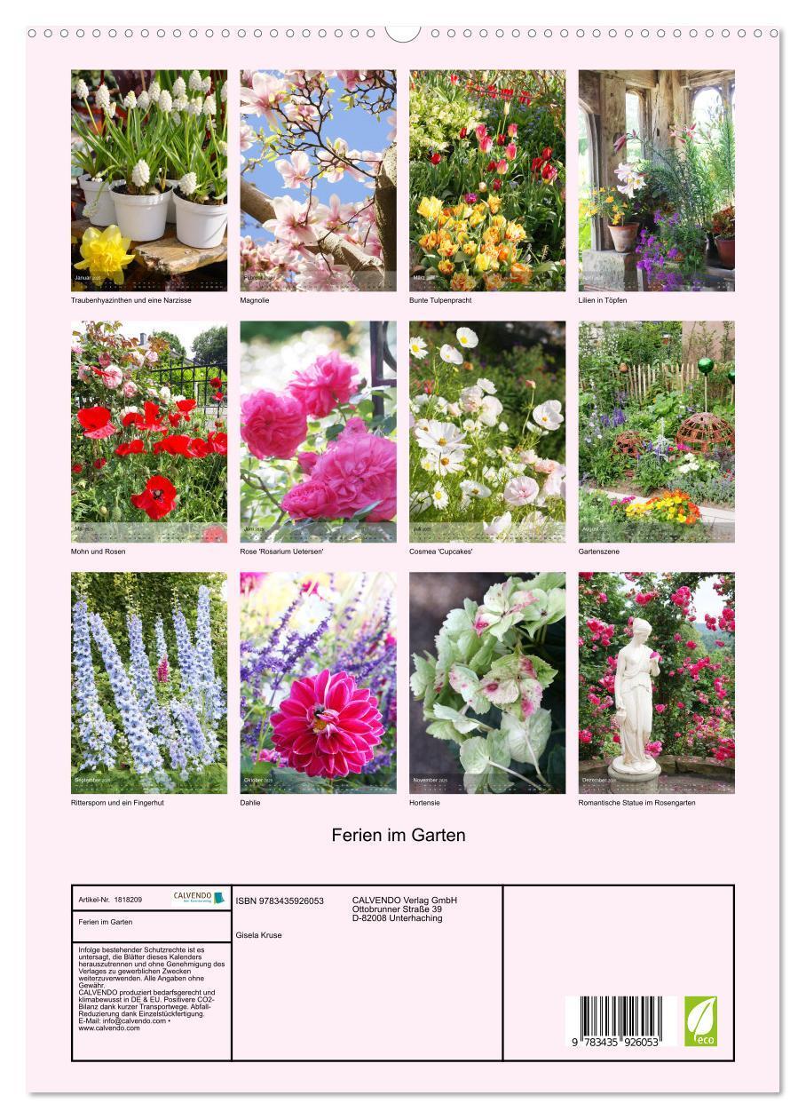 Bild: 9783435926053 | Ferien im Garten (hochwertiger Premium Wandkalender 2025 DIN A2...