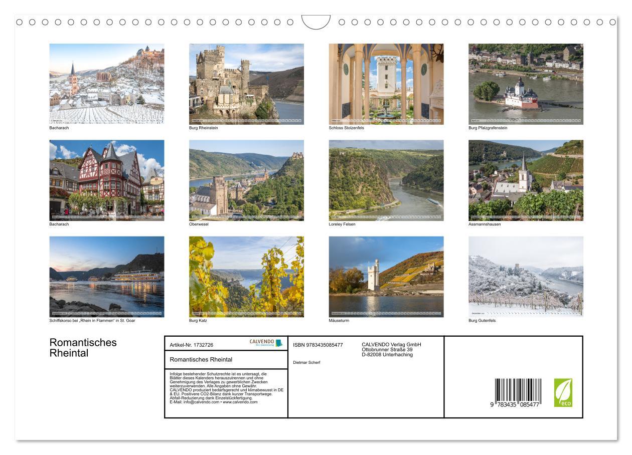 Bild: 9783435085477 | Romantisches Rheintal (Wandkalender 2025 DIN A3 quer), CALVENDO...