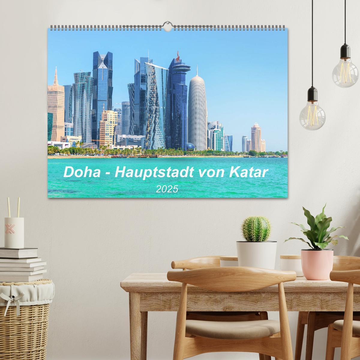 Bild: 9783435141357 | Doha - Hauptstadt von Katar (Wandkalender 2025 DIN A2 quer),...