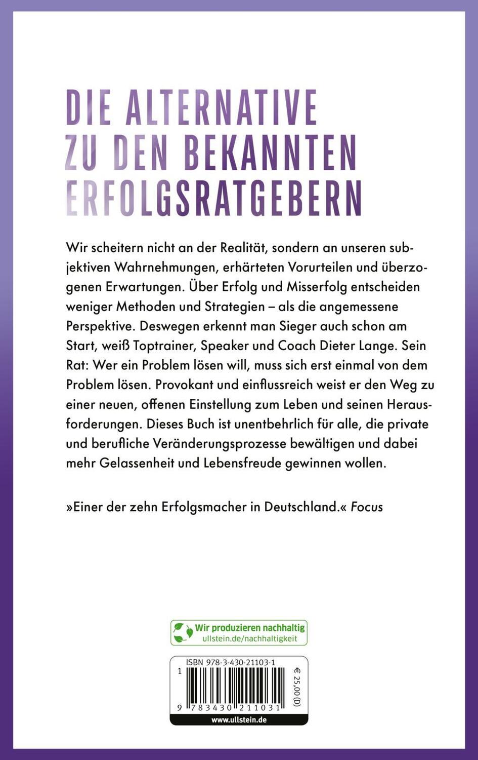 Rückseite: 9783430211031 | Sieger erkennt man am Start - Verlierer auch | Die Schule des Lebens