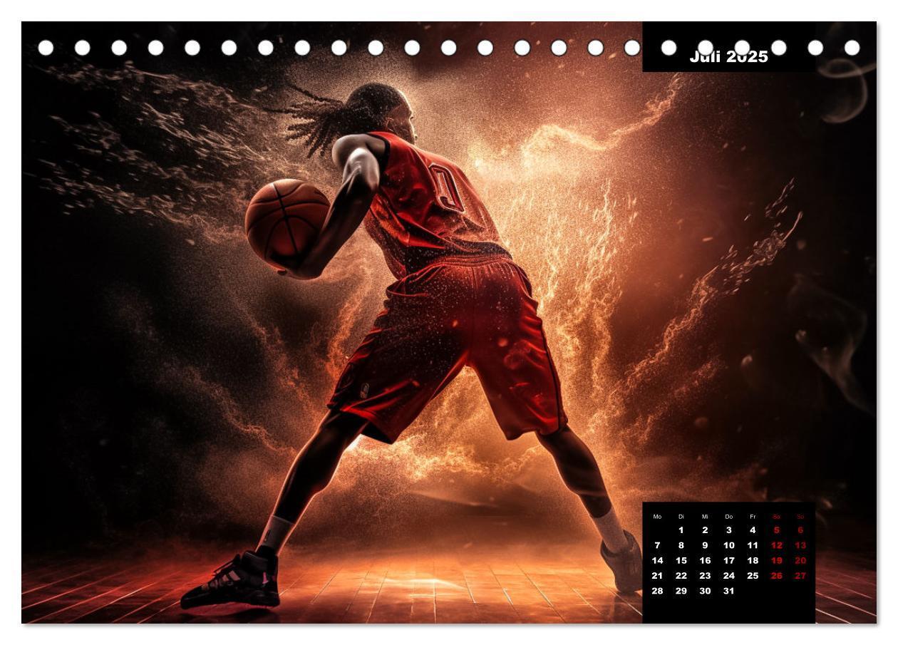 Bild: 9783383905667 | Faszination Basketball (Tischkalender 2025 DIN A5 quer), CALVENDO...