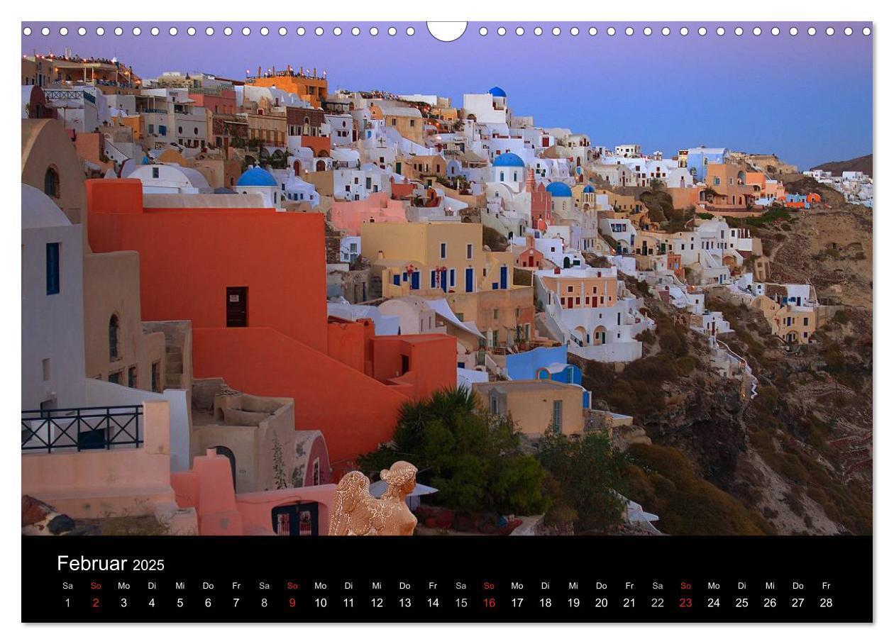 Bild: 9783435828586 | Santorini ¿ Leben auf dem Vulkan (Wandkalender 2025 DIN A3 quer),...