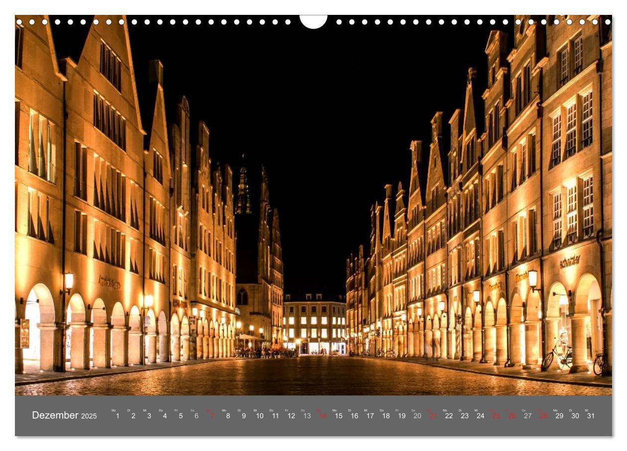 Bild: 9783435558537 | Leuchtendes Münster 2025 - die Metropole Westfalens (Wandkalender...