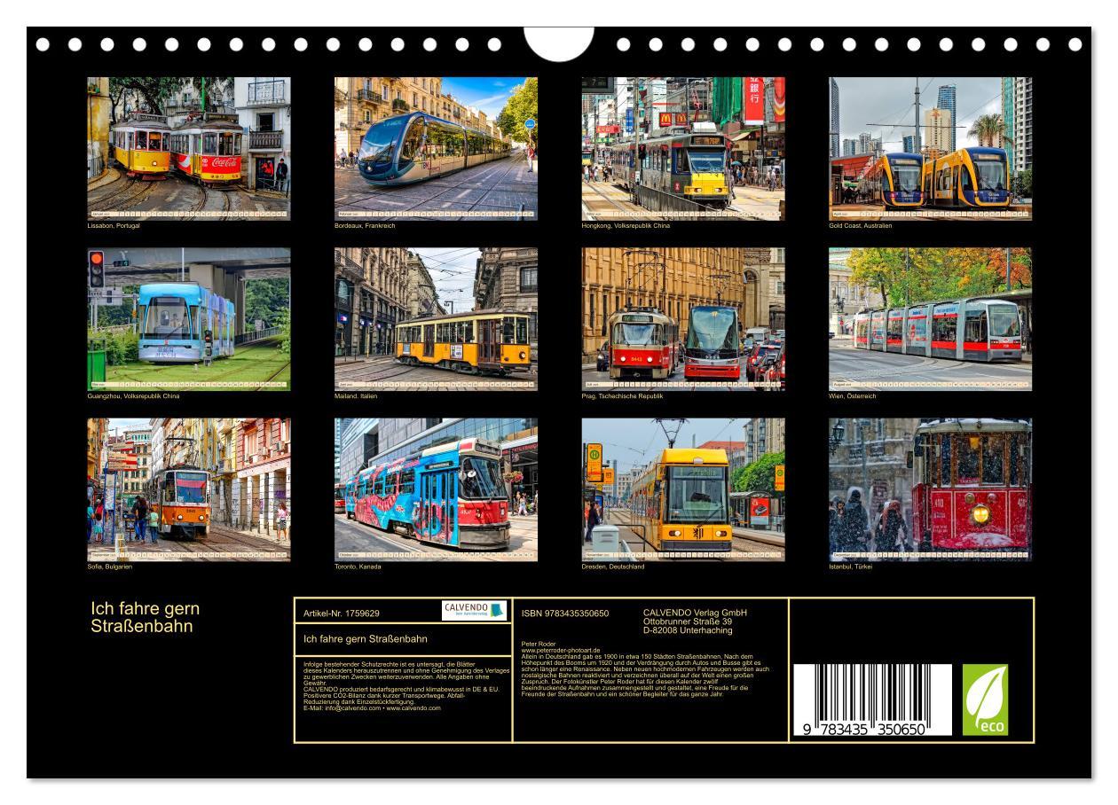 Bild: 9783435350650 | Ich fahre gern Straßenbahn (Wandkalender 2025 DIN A4 quer),...