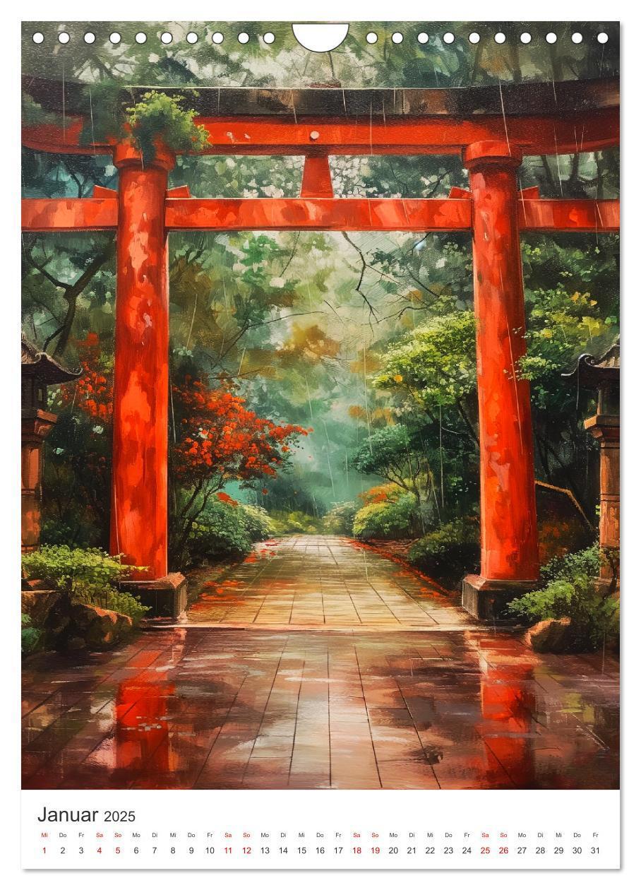 Bild: 9783383815966 | Japan. Impressionen im Aquarell-Stil (Wandkalender 2025 DIN A4...