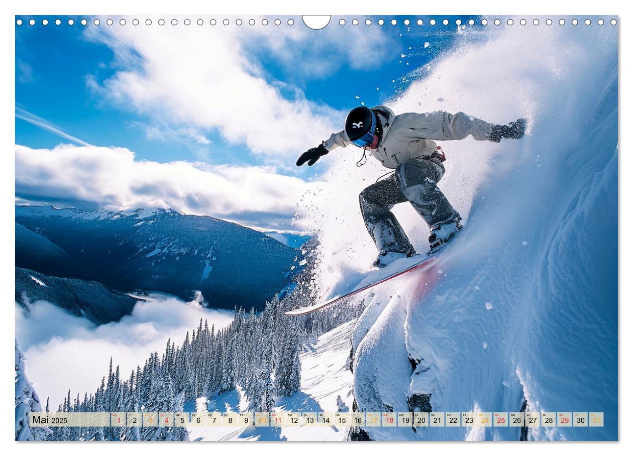 Bild: 9783383776984 | Snowboarden - tolle Momente (Wandkalender 2025 DIN A3 quer),...