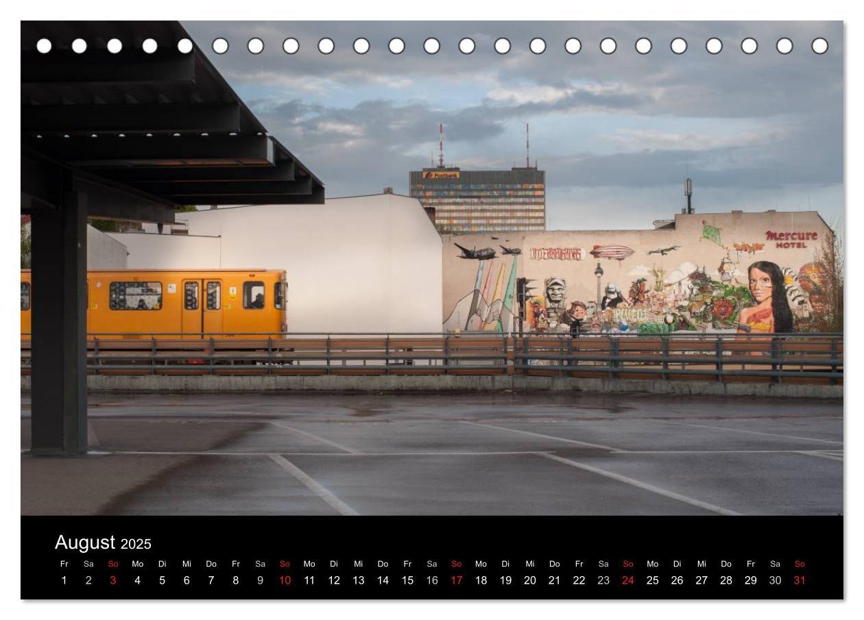 Bild: 9783435595099 | Auf Gleisen durch Berlin (Tischkalender 2025 DIN A5 quer), CALVENDO...