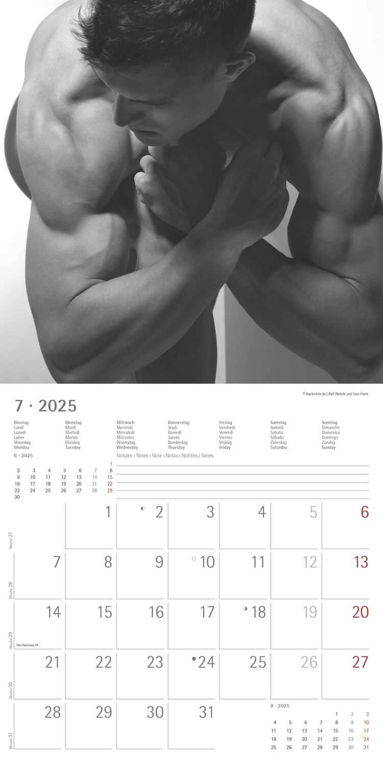 Bild: 4251732343095 | Masculine 2025 - Broschürenkalender 30x30 cm (30x60 geöffnet) -...