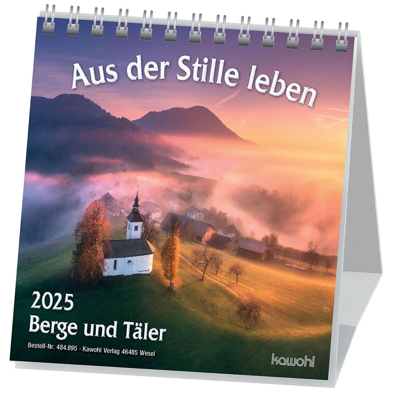 Cover: 9783754889558 | Aus der Stille leben - Berge und Täler 2025 | Kalender | 14 S. | 2025