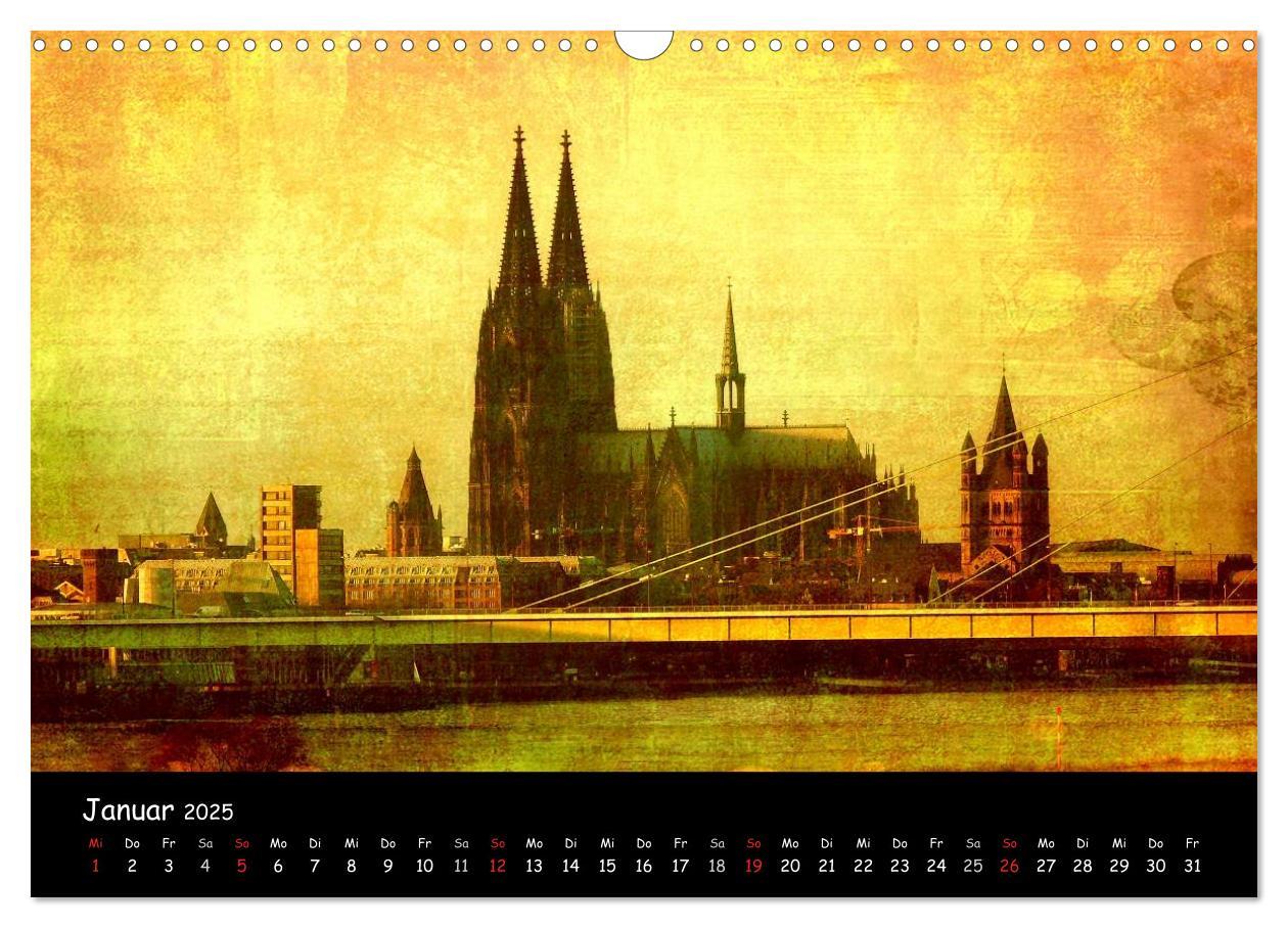 Bild: 9783435839841 | Köln (Wandkalender 2025 DIN A3 quer), CALVENDO Monatskalender | 2025