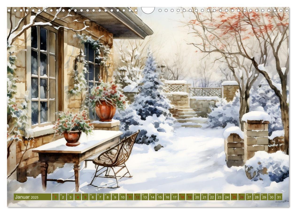 Bild: 9783383835346 | Lauschige Gartenecken (Wandkalender 2025 DIN A3 quer), CALVENDO...