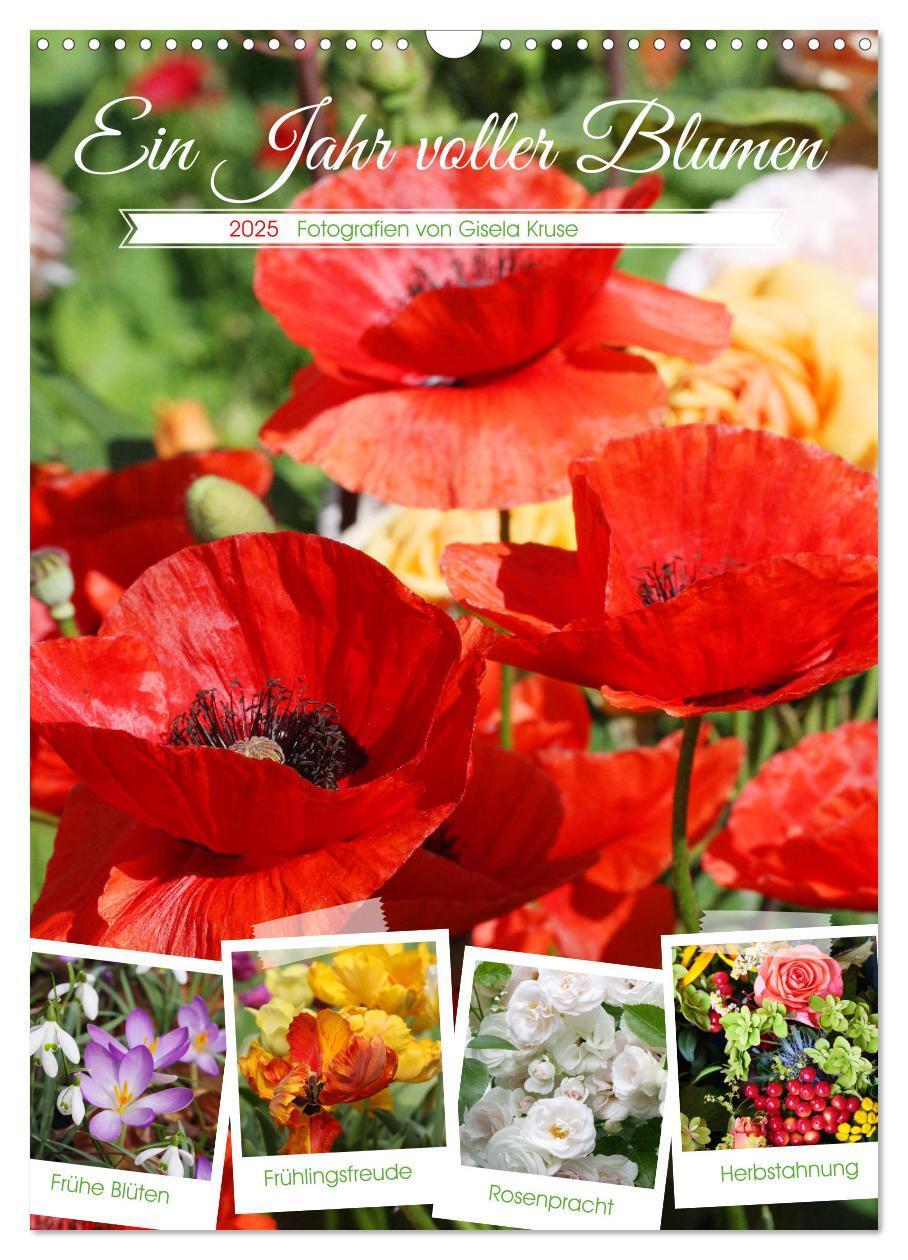 Cover: 9783457132081 | Ein Jahr voller Blumen (Wandkalender 2025 DIN A3 hoch), CALVENDO...