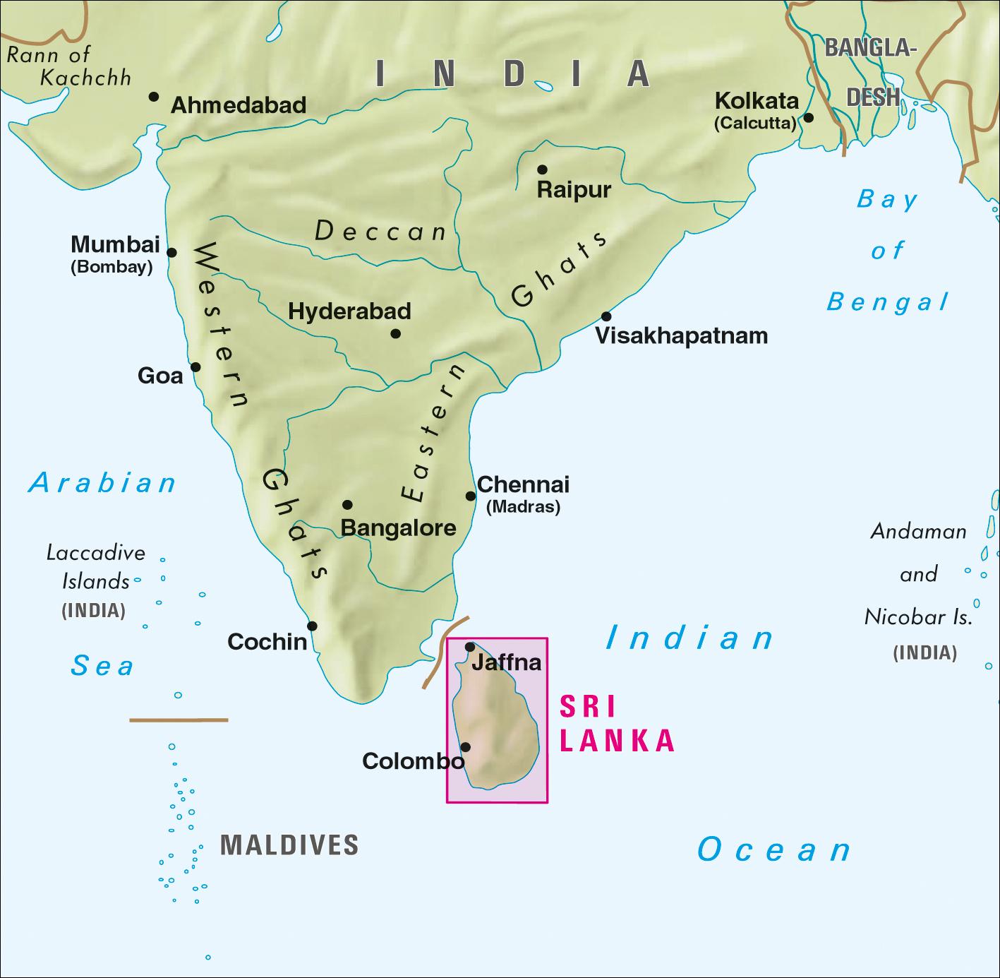 Rückseite: 9783865745118 | Nelles Map Sri Lanka Polyart-Ausgabe 1:500.000 | (Land-)Karte | 2016