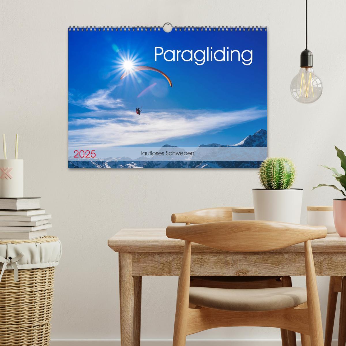 Bild: 9783435337170 | Paragliding - lautloses Schweben (Wandkalender 2025 DIN A3 quer),...