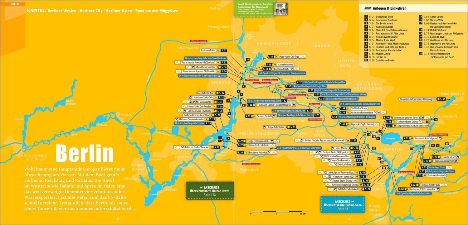 Bild: 9783946148289 | Hafenführer für Hausboote: Berlin &amp; Brandenburg | Tremmel (u. a.)