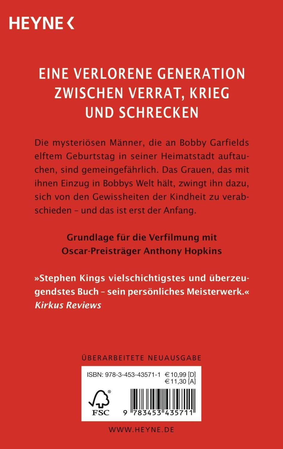 Bild: 9783453435711 | Atlantis | Roman | Stephen King | Taschenbuch | Deutsch | 2011 | Heyne