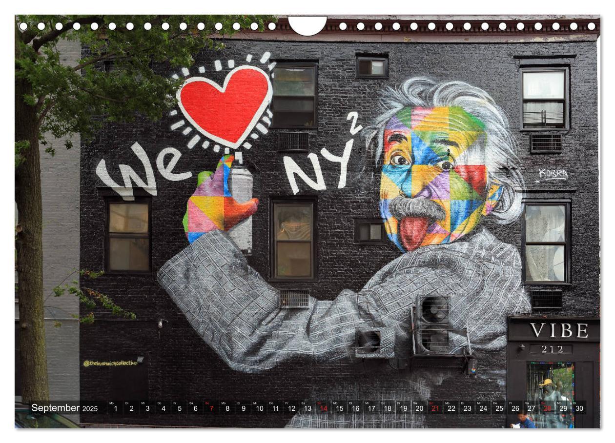 Bild: 9783435166800 | Straßenkunst in New York - Graffiti und Murals (Wandkalender 2025...