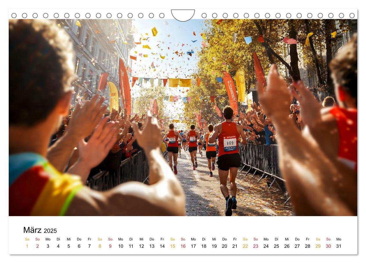 Bild: 9783457233542 | Marathon Power (Wandkalender 2025 DIN A4 quer), CALVENDO...