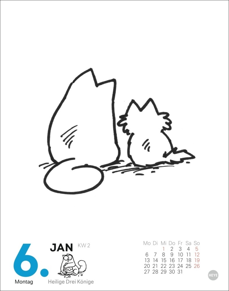 Bild: 9783756406289 | Simons Katze Tagesabreißkalender 2025 | Simon Tofield | Kalender