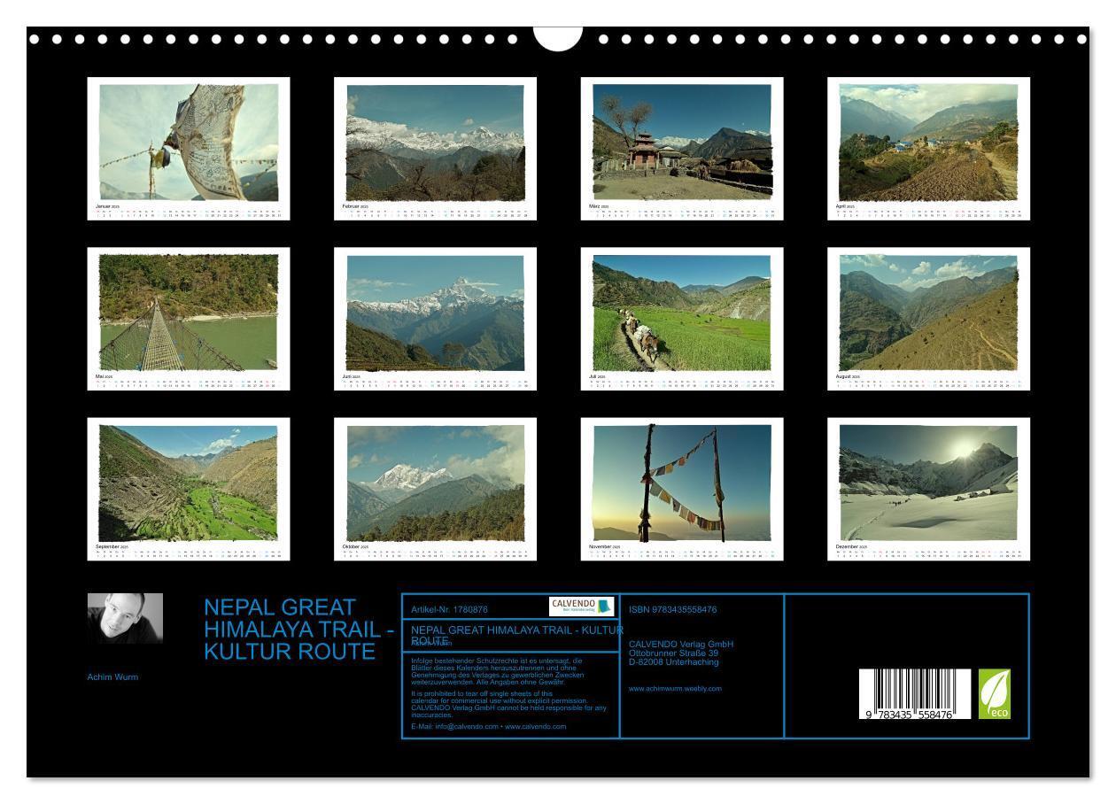 Bild: 9783435558476 | NEPAL GREAT HIMALAYA TRAIL - KULTUR ROUTE (Wandkalender 2025 DIN A3...