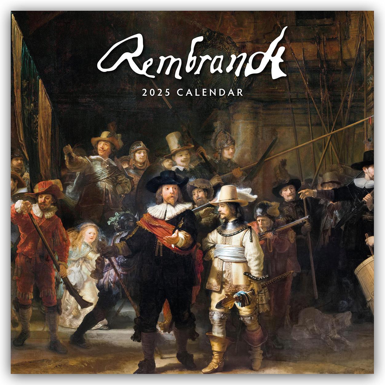 Cover: 9781804425565 | Rembrandt 2025 - 16-Monatskalender | Robin Red | Kalender | 16 S.