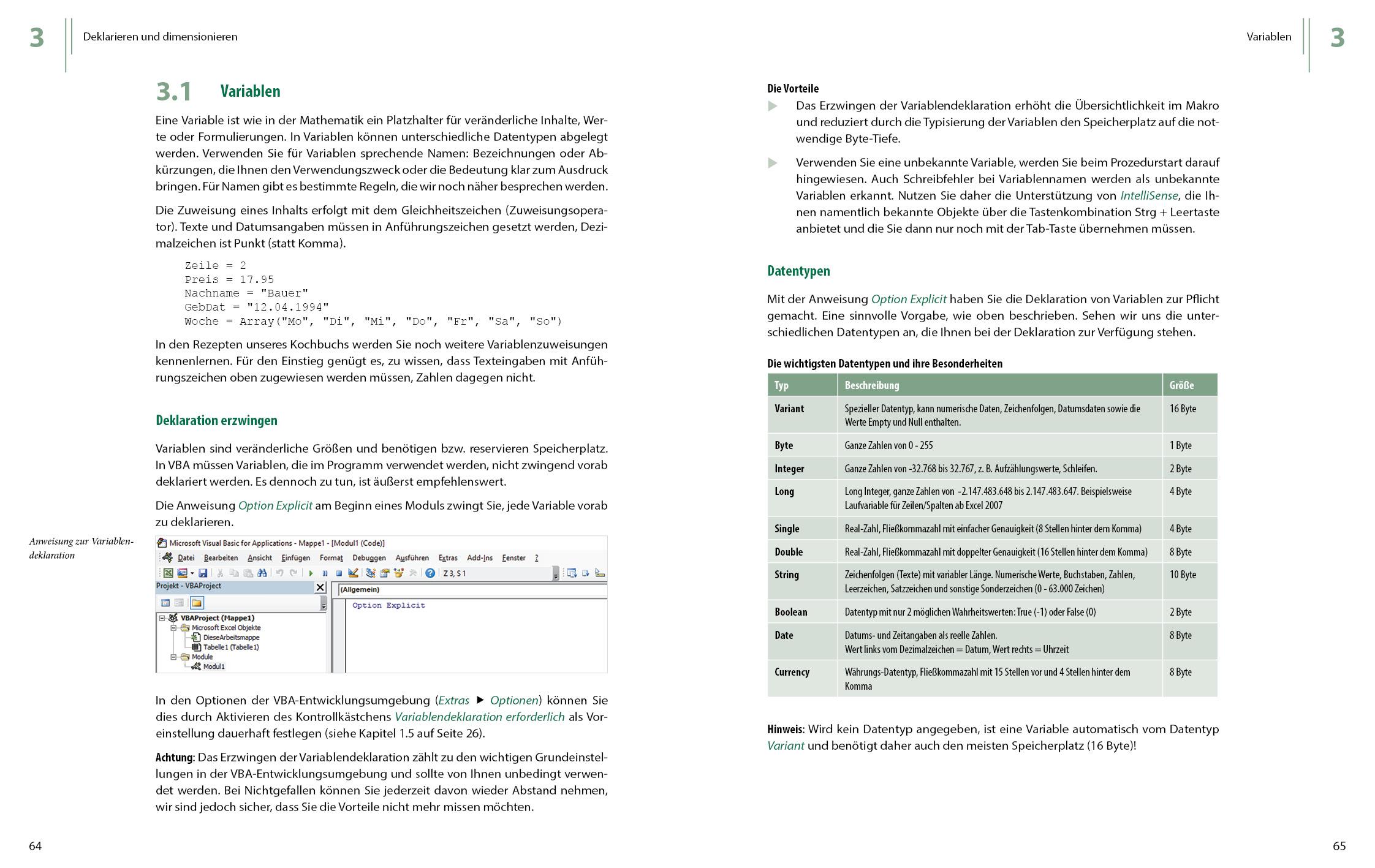 Bild: 9783832803919 | Das VBA-Kochbuch für Excel-Anwender | Dieter Klein (u. a.) | Buch