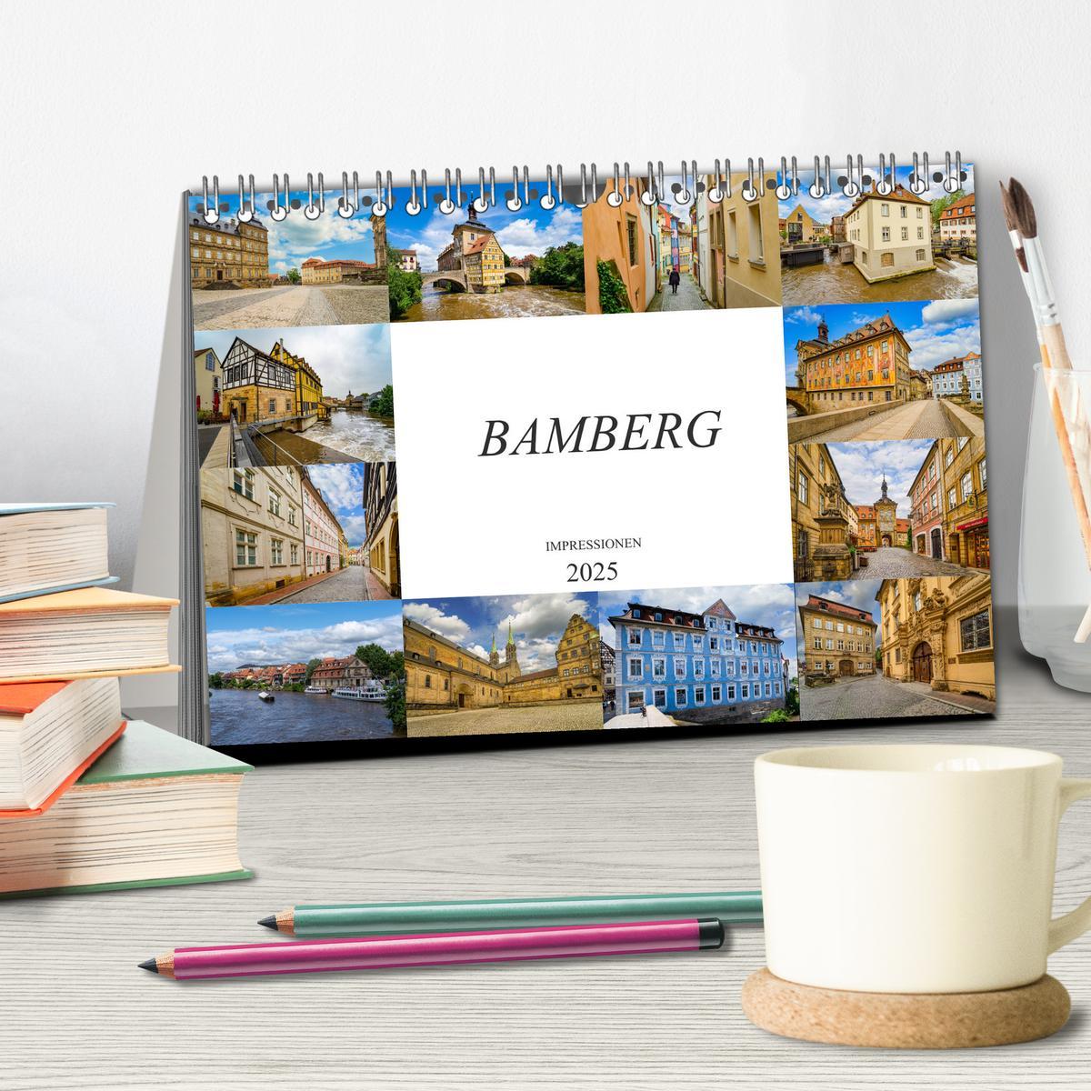 Bild: 9783435228508 | Bamberg Impressionen (Tischkalender 2025 DIN A5 quer), CALVENDO...