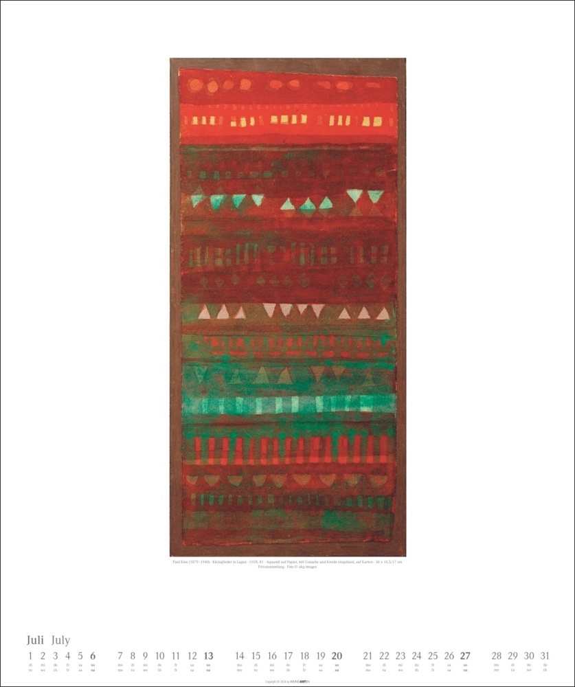 Bild: 9783839900093 | Paul Klee Kalender 2025 | Paul Klee | Kalender | Spiralbindung | 14 S.