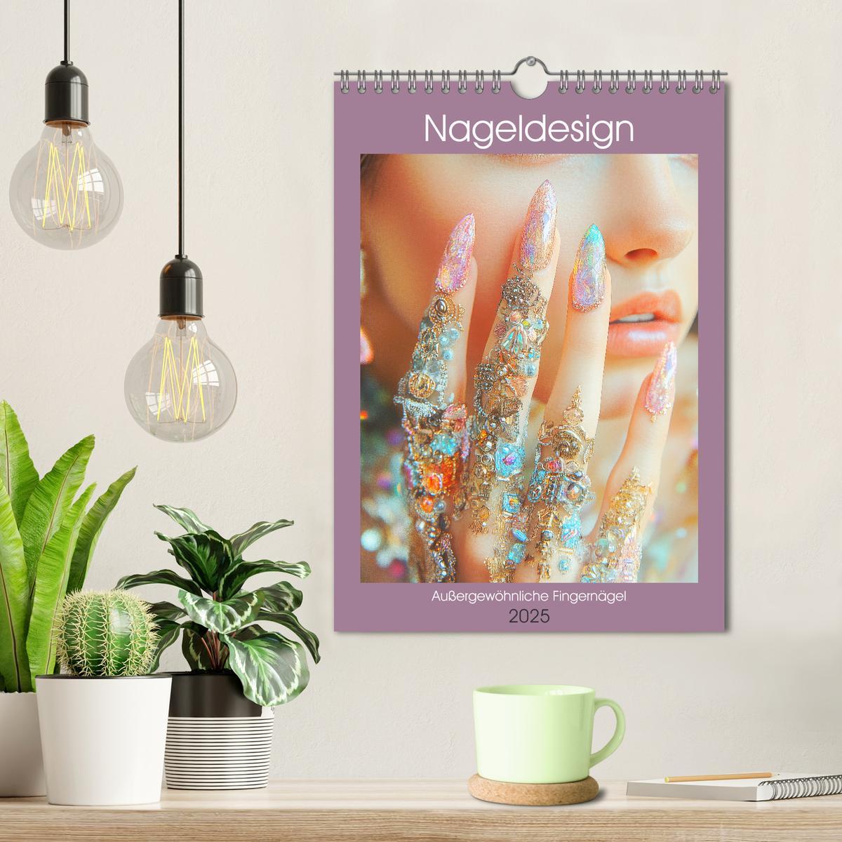 Bild: 9783457205686 | Nageldesign. Außergewöhnliche Fingernägel (Wandkalender 2025 DIN A4...