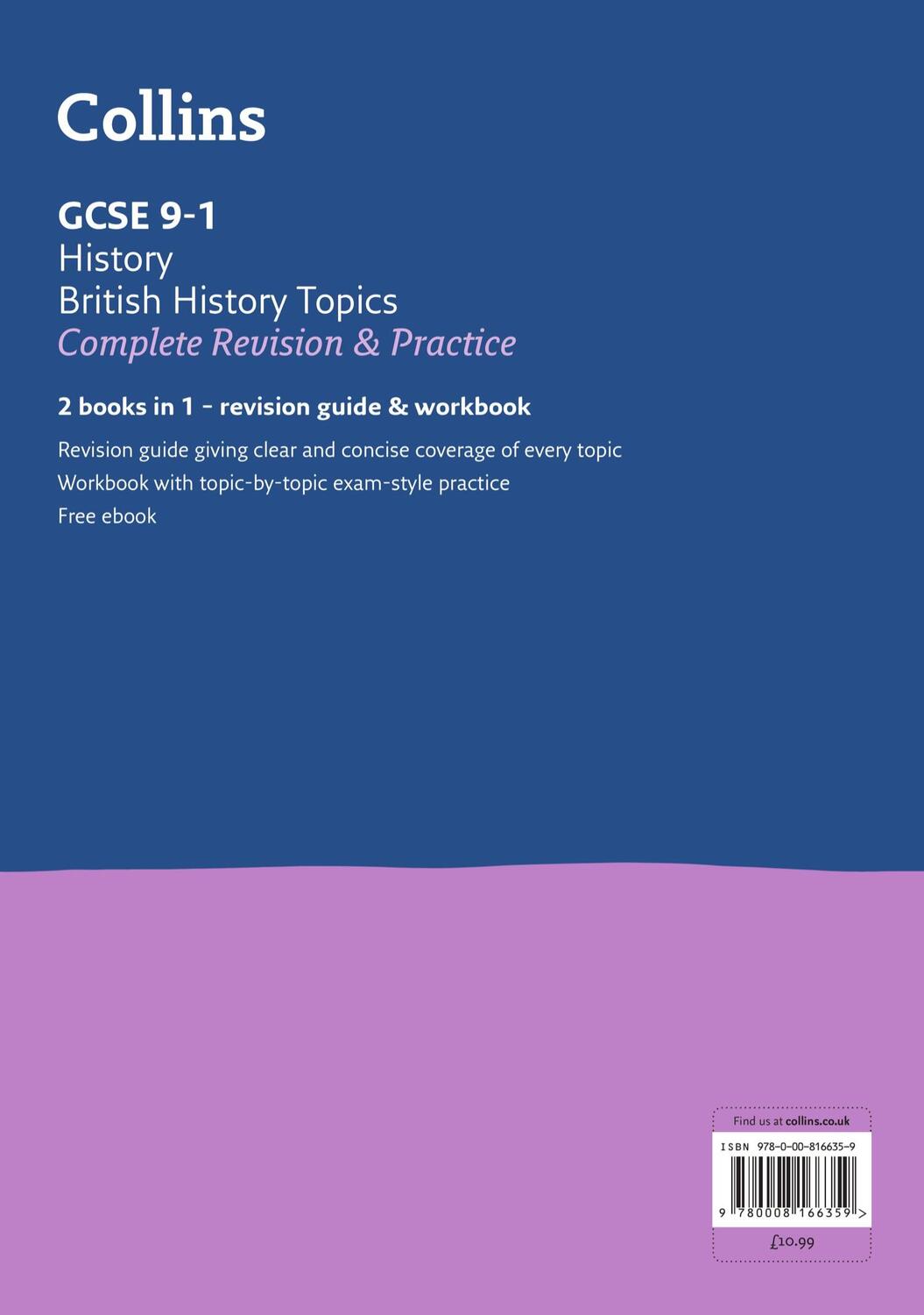 Rückseite: 9780008166359 | GCSE 9-1 History (British History Topics) All-in-One Complete...