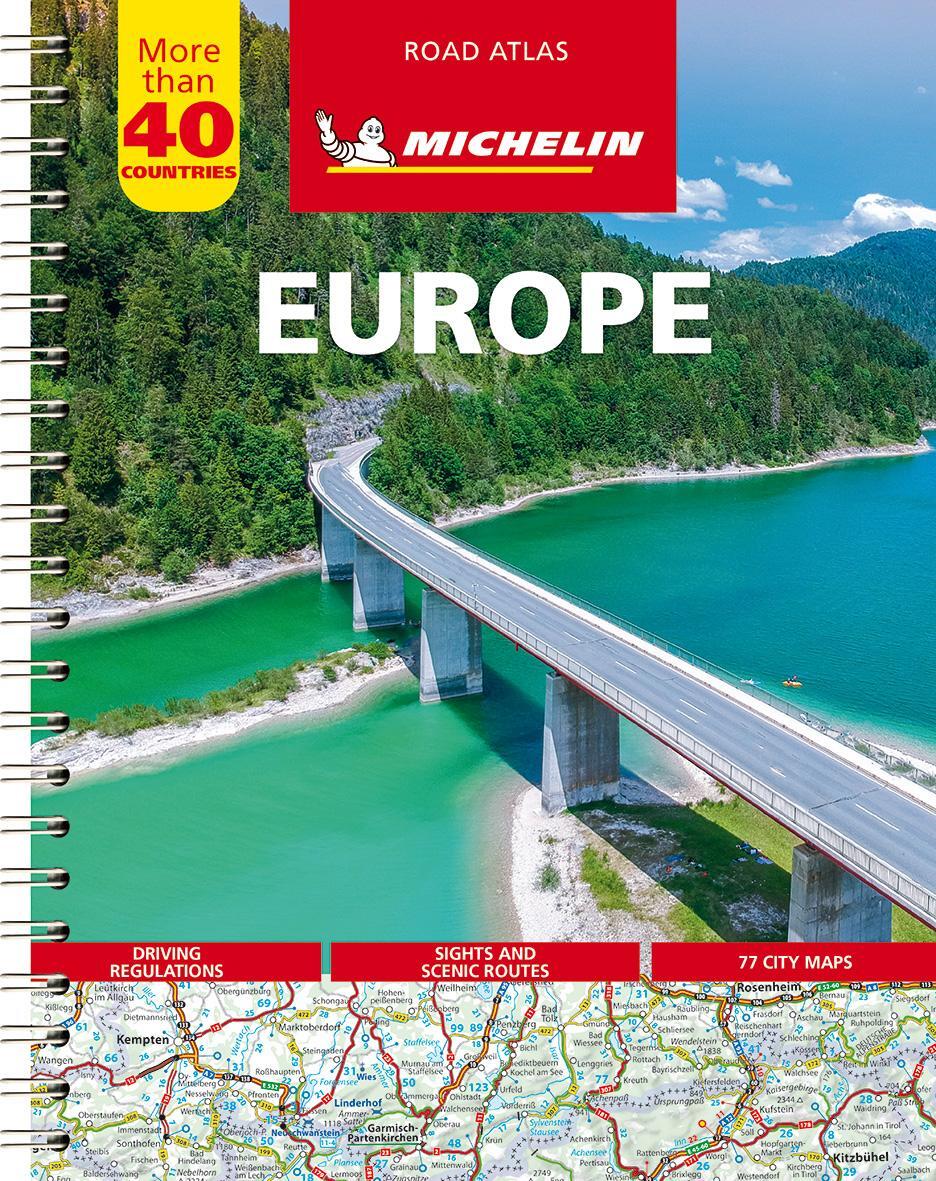 Cover: 9782067173682 | Europe - Tourist and Motoring Atlas (A4-Spiral) | Michelin | Buch