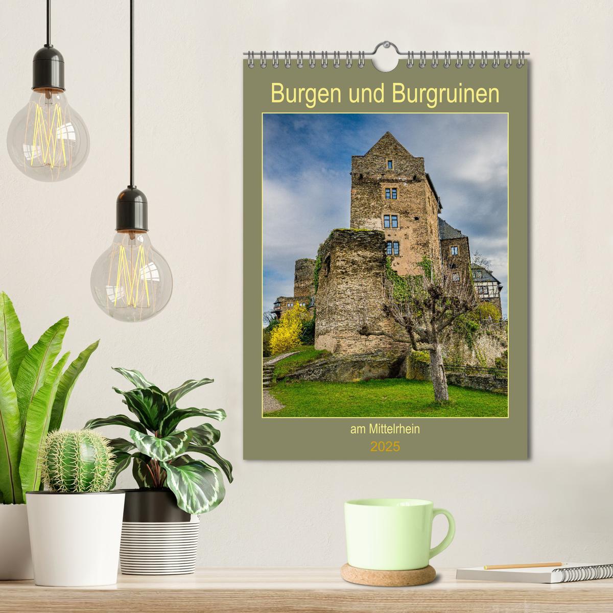 Bild: 9783435745357 | Burgen und Burgruinen am Mittelrhein (Wandkalender 2025 DIN A4...