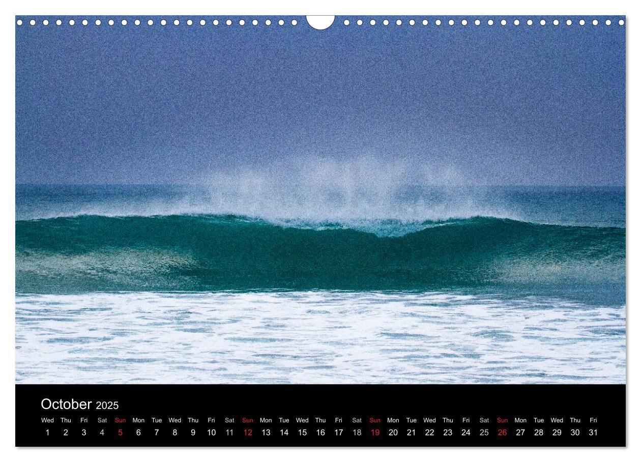 Bild: 9781325953400 | Waves in Cornwall (Wall Calendar 2025 DIN A3 landscape), CALVENDO...