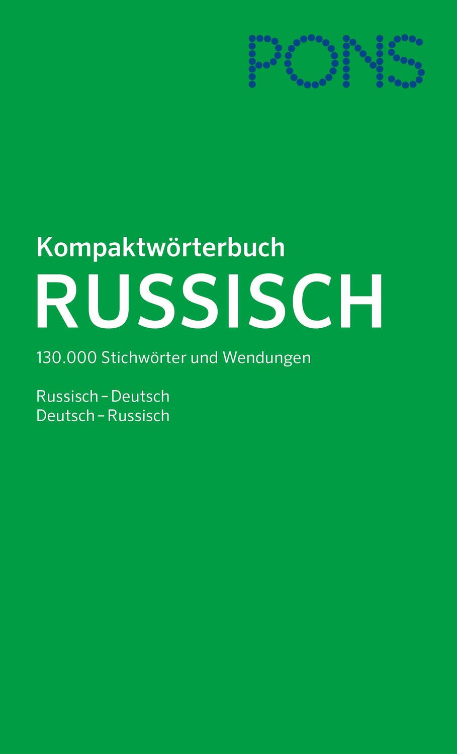 Cover: 9783125163508 | PONS Kompaktwörterbuch Russisch | Buch | 1964 S. | Deutsch | 2022