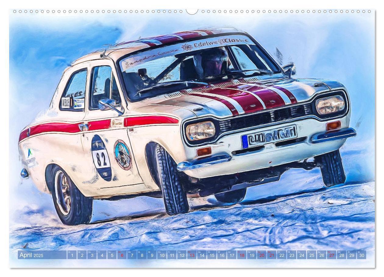 Bild: 9783435233007 | Rallye-Klassiker auf Eis (Wandkalender 2025 DIN A2 quer), CALVENDO...