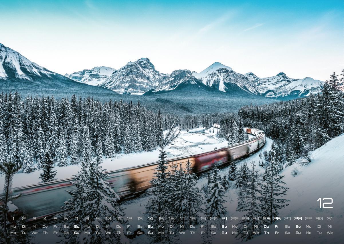 Bild: 9783986734503 | Eisenbahn - faszinierende Bahnwelt - 2025 - Kalender DIN A3 | Kalender