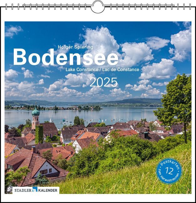 Cover: 9783861924098 | Bodensee 2025 | Postkarten-Tischkalender | verschiedene Fotografen