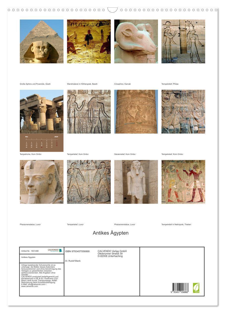 Bild: 9783457056868 | Antikes Ägypten (Wandkalender 2025 DIN A2 hoch), CALVENDO...