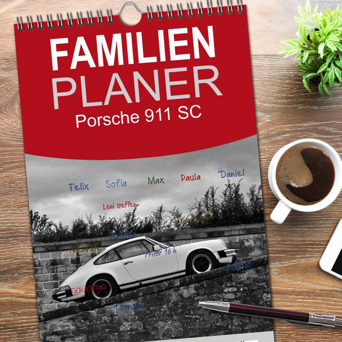 Bild: 9783457105290 | Familienplaner 2025 - Porsche 911 SC mit 5 Spalten (Wandkalender,...