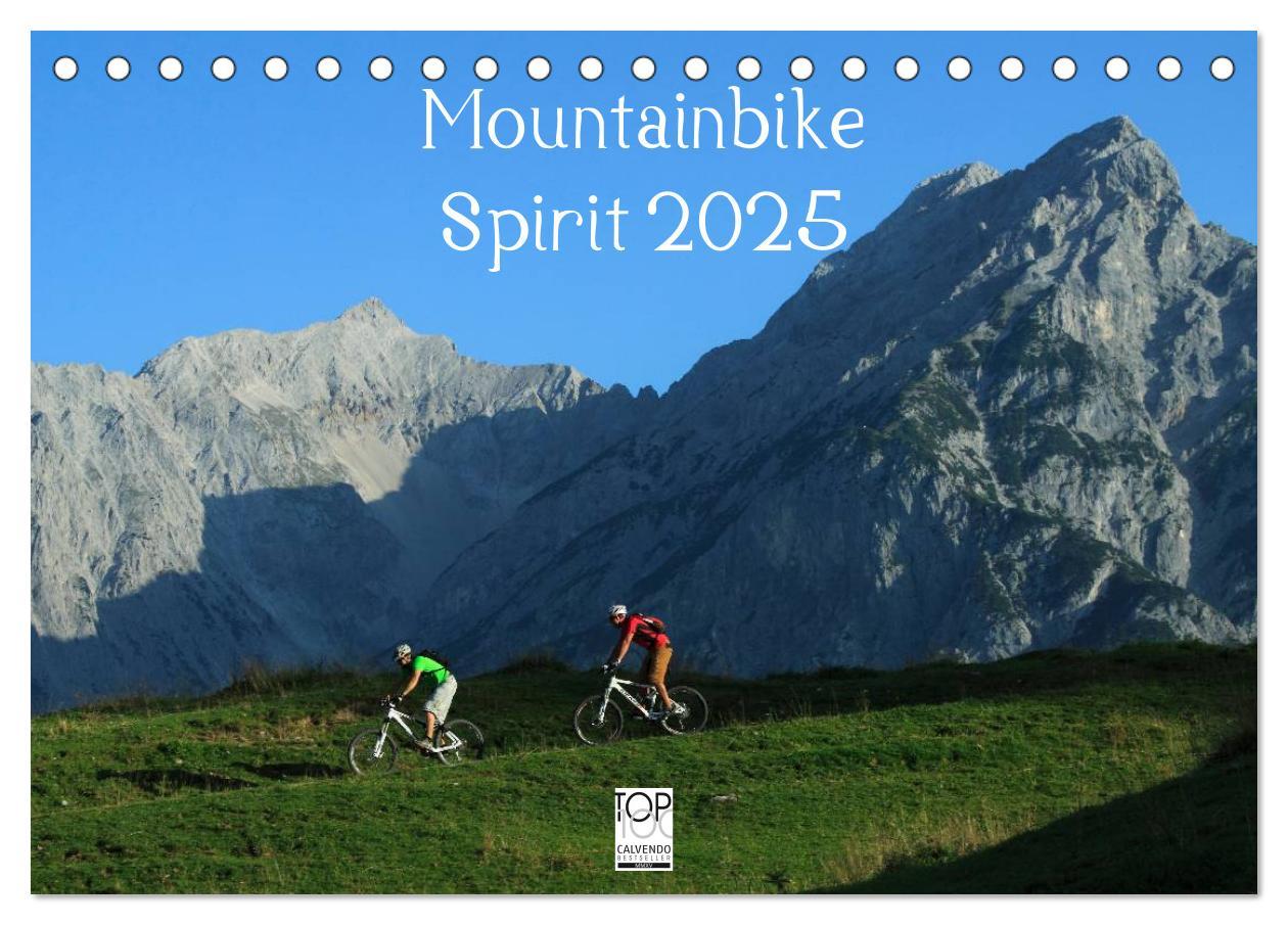 Cover: 9783435822225 | Mountainbike Spirit 2025 (Tischkalender 2025 DIN A5 quer), CALVENDO...