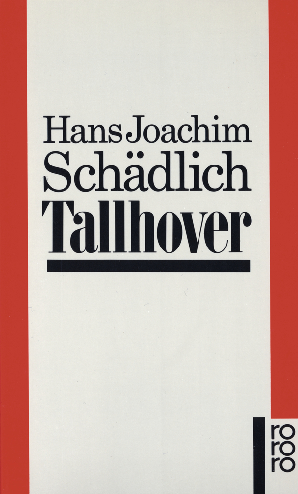 Cover: 9783499131950 | Tallhover | Roman | Hans Joachim Schädlich | Taschenbuch | 288 S.