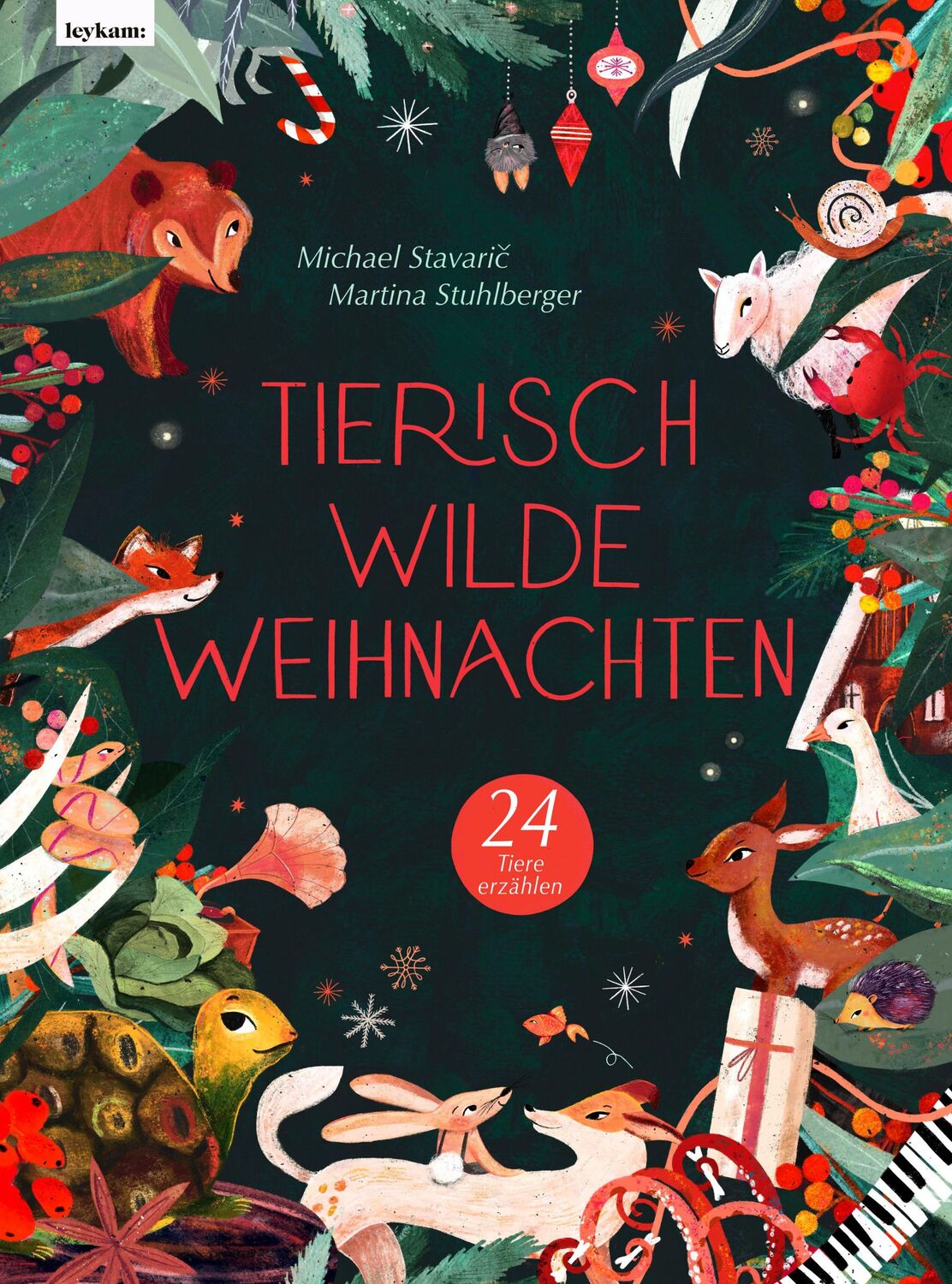 Cover: 9783701182909 | Tierisch wilde Weihnachten - 24 Tiere erzählen - Das Weihnachtsbuch...