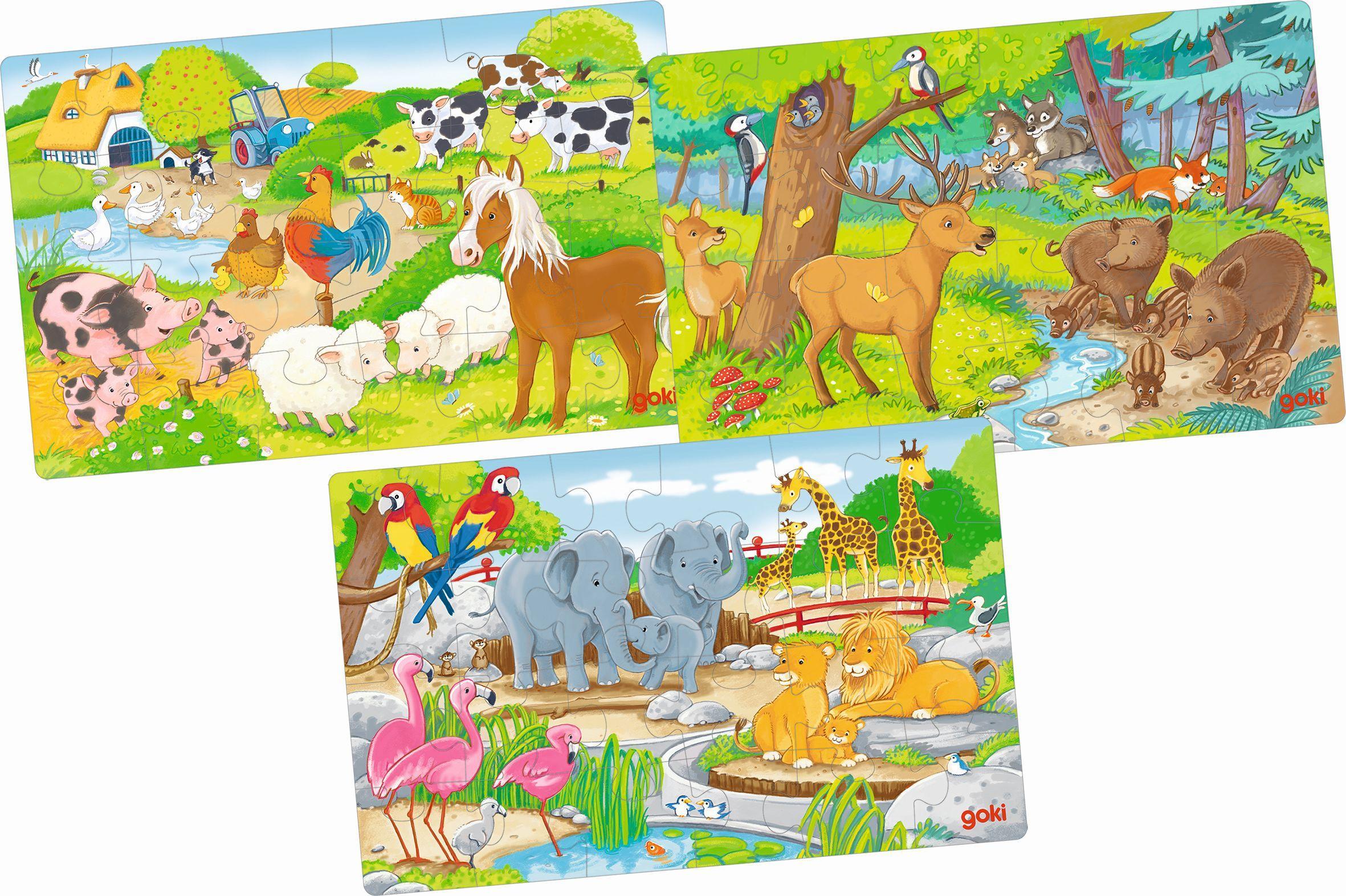 Cover: 4013594573771 | Puzzles Tiere | goki | Spiel | 57377 | Deutsch | 2022