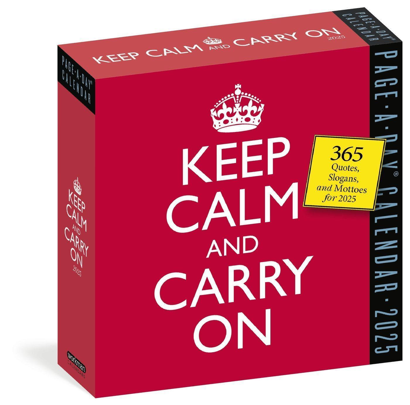 Cover: 9781523523276 | Keep Calm and Carry On Page-A-Day® Calendar 2025 | Workman Calendars