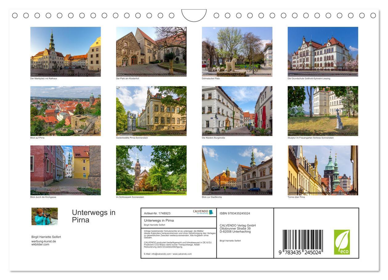 Bild: 9783435245024 | Unterwegs in Pirna (Wandkalender 2025 DIN A4 quer), CALVENDO...