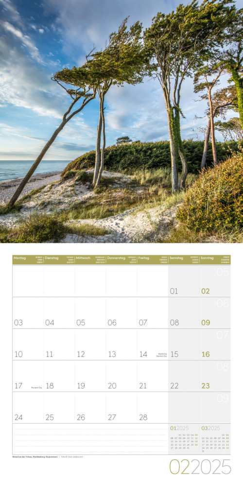 Bild: 9783838445076 | Naturwunder Deutschland Kalender 2025 - 30x30 | Ackermann Kunstverlag