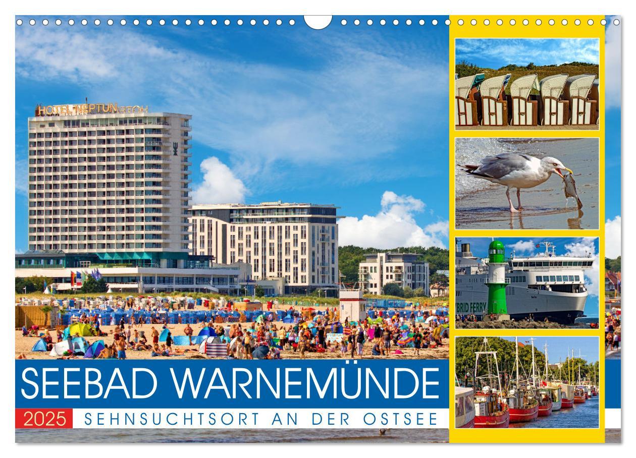 Cover: 9783435181346 | Seebad Warnemünde - Sehnsuchtsort an der Ostsee (Wandkalender 2025...