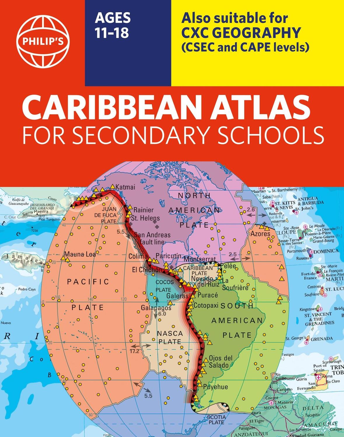 Cover: 9781849076470 | Philip's Caribbean Atlas for Secondary Schools | 8th Edition | Maps